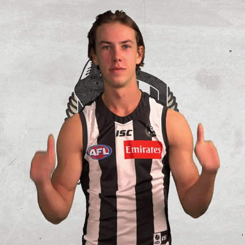 Pies Magpies GIF by CollingwoodFC