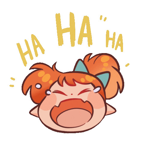 Happy Laugh Sticker by Hycopank