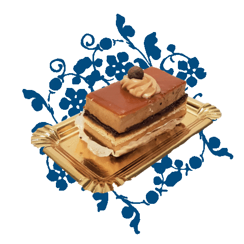 Pastelerías Blanco y Azul Sticker