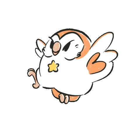 Ybuho Happy Yay Owl Feelings Sticker
