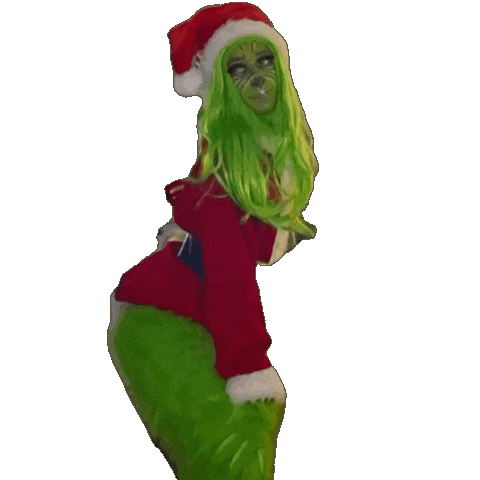 The Grinch Christmas Sticker by KoiJay