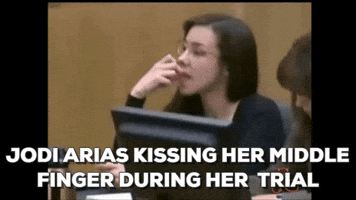 annstafford jodi arias jodi arias giving the finger GIF