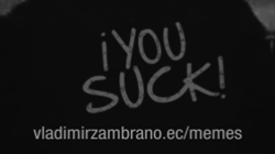 You Suck Man Walking GIF