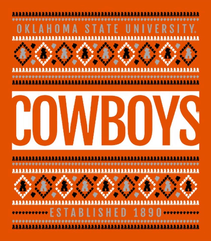 christmas cowboy GIF by Oklahoma State University