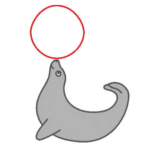 Seal Juggling Sticker