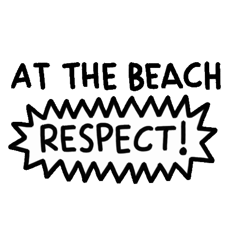 Beach Respect Sticker by Ajuntament de Barcelona