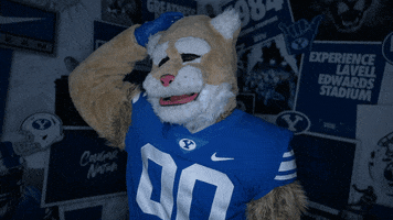 Thinking Cosmo GIF by BYU Cougars