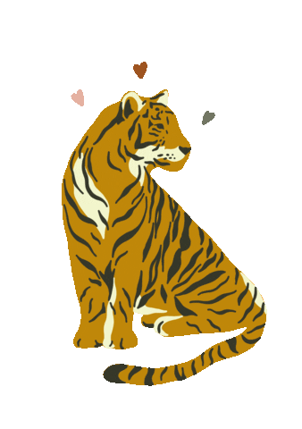 Cat Love Sticker by Julia Dreams