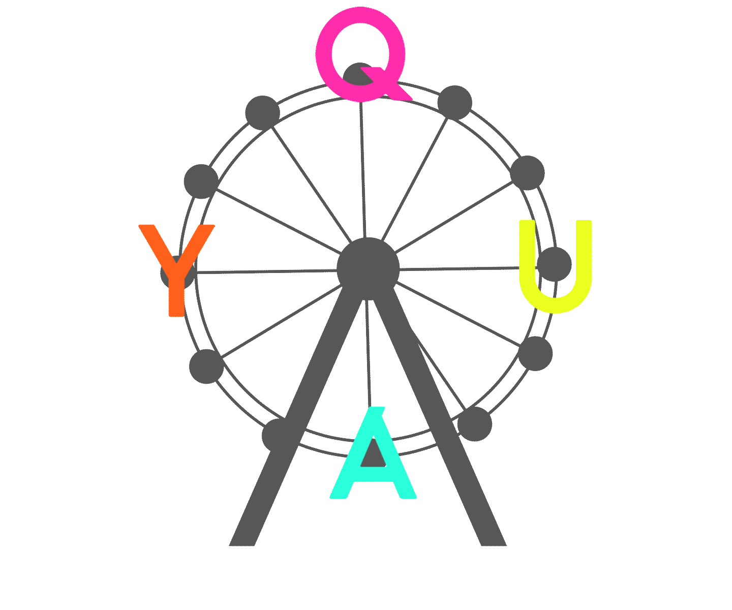 Ferris Wheel Rainbow Sticker by Quay Australia for iOS & Android GIPHY
