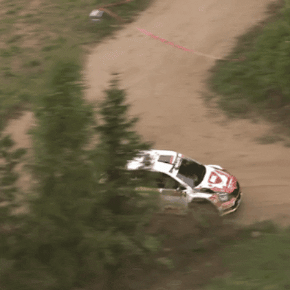 Slide Driving GIF by FIA European Rally Championship