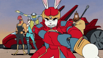 Super Turbo Rabbit GIF by The Line Animation