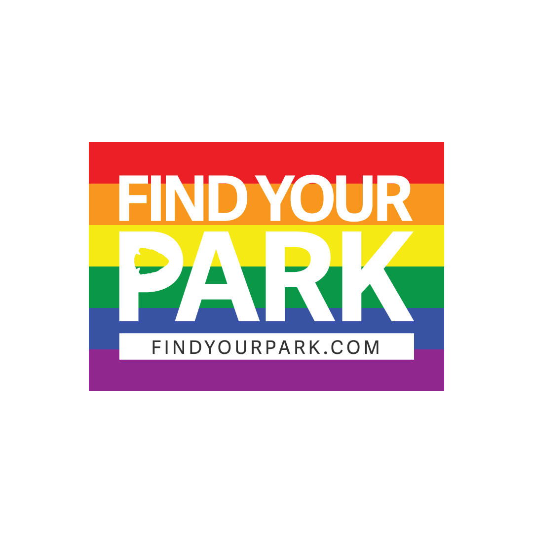 Gay Pride Rainbow Sticker by National Park Foundation for iOS & Android |  GIPHY