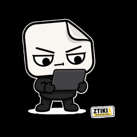 Serious Reading GIF by ZTIKIX