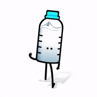 an animation water walking 