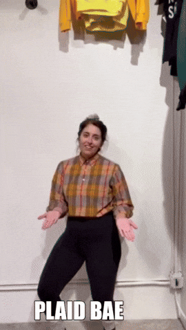 notsorrygoods bae plaid not sorry crop GIF