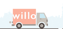 Delivery Truck Sticker by Willo
