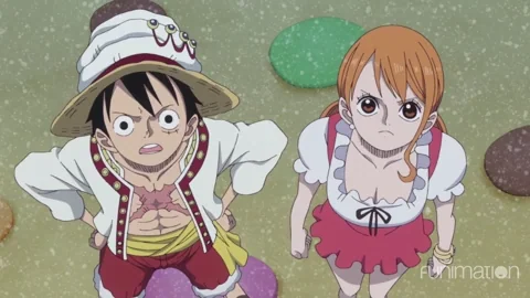 confused one piece GIF