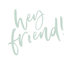 Hey Friend Sticker by Grace + Vine Studios