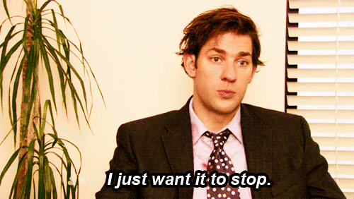I Just Want It To Stop Jim Halpert GIF - Find & Share on GIPHY