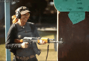 Woman Shooting Gun GIFs - Find & Share on GIPHY