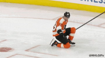Hat Trick Reaction GIF by Philadelphia Flyers