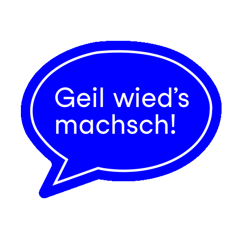 Geilwiesmachsch Sticker by dreierlei.ch