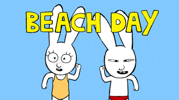Beach Day Friends GIF by Simon Super Rabbit