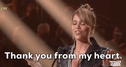 Halle Berry Thank You GIF