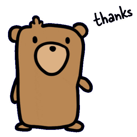 Thanks Waving Sticker