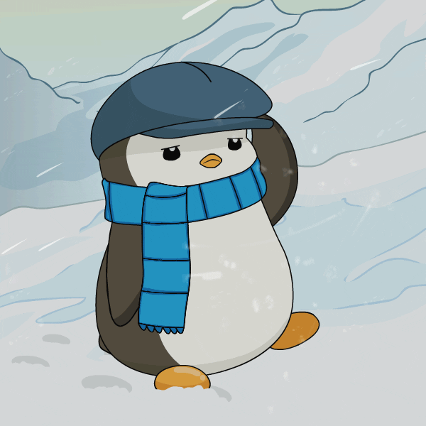 Snow Winter GIF by Pudgy Penguins