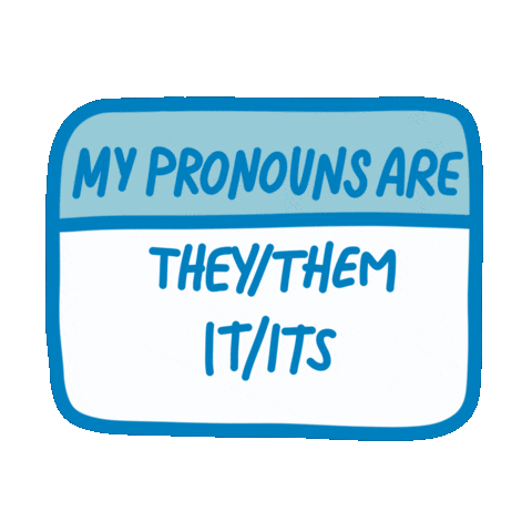 Trans Pronouns Sticker by Unpopular Cartoonist