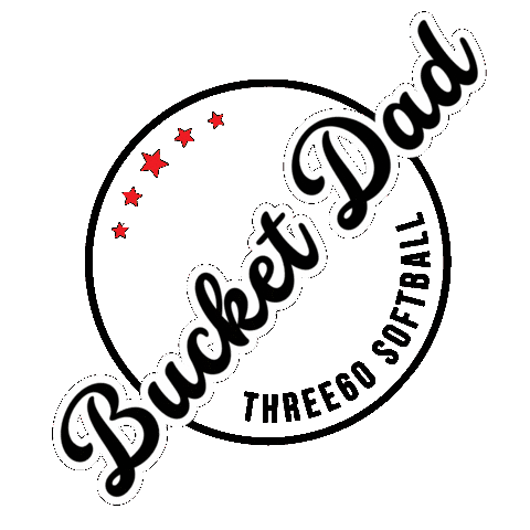 Bucketdad Sticker by Three60 Softball