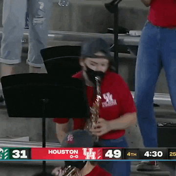 Go Coogs Band Girl GIF by University of Houston