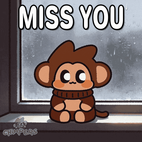 Sad Miss You GIF by Chimpers