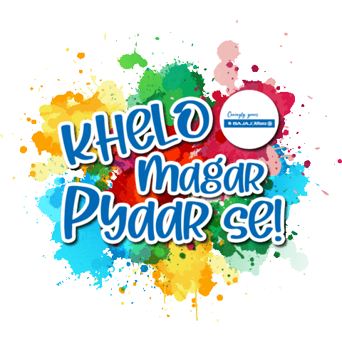 Holi Sticker by bajajallianzgic101