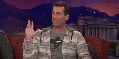 rob riggle raise hand GIF by Team Coco