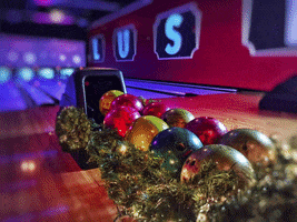 bowling ball christmas GIF by Bowlero