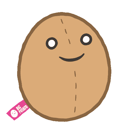 Potato Plushie Sticker by Big Potato Games