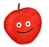 Apple Fruit Sticker