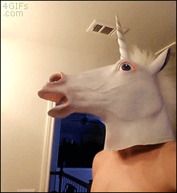 unicorn mask GIF