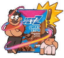 Coklat Sweet Stick Sticker by JetZ Snack
