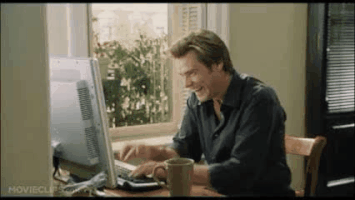 Jim Carrey Typing GIF