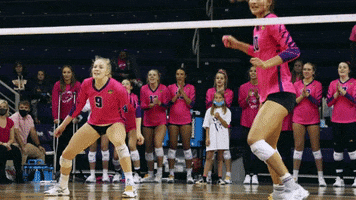 Volleyball Hype GIF by UNI Athletics