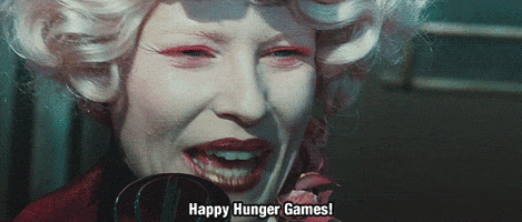 happy elizabeth banks GIF by The Hunger Games