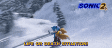 Sonic 2 Skiing GIF by Sonic The Hedgehog