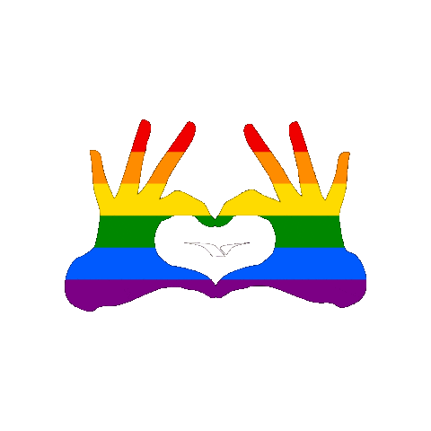 Love Is Love Heart Sticker by Widerøe