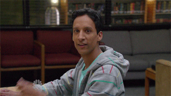TV gif. Actor Danny Pudi as Abed Nadir in Community gives an encouraging thumbs up.