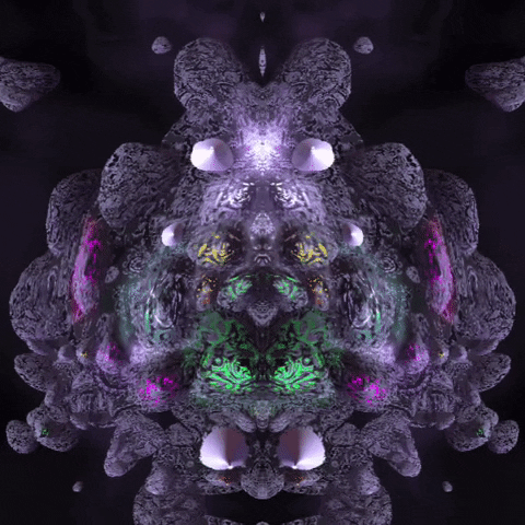 reinbijlsma trippy face monster alien GIF