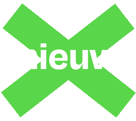 Nieuw Kruis Sticker by Studio Arsène