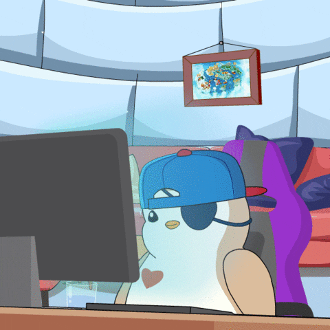 Work Working GIF by Pudgy Penguins
